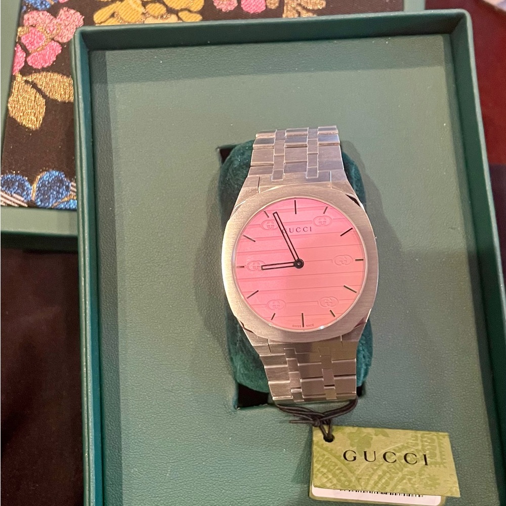 GUCCI 25H WATCH, 38MM